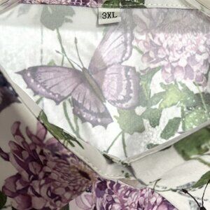 Floral Butterfly Silk Shirt